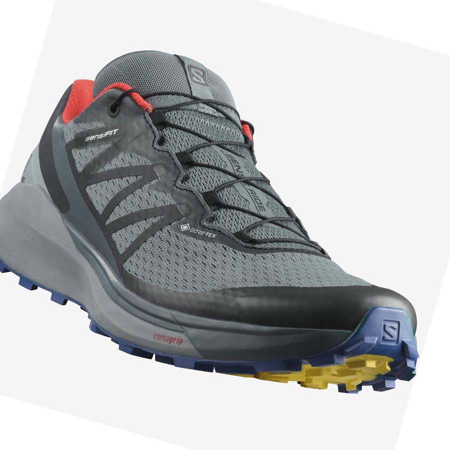 Salomon SENSE RIDE 4 GORE-TEX INVISIBLE FIT Erkek Patika Koşu Ayakkabısı Zeytin Yeşili | TR 3518FDN